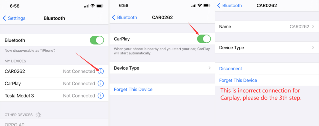 CarPlay ir Android Auto Naudojimas