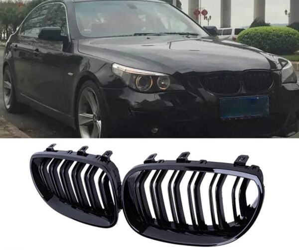 BMW E60,E61 Blizgios Dvigubos Grotelės - Image 7