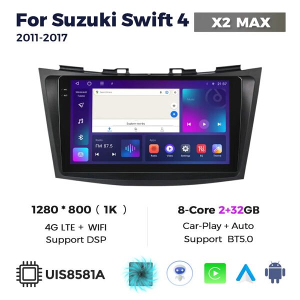 Suzuki Swift Android Multimedija 2011-2017