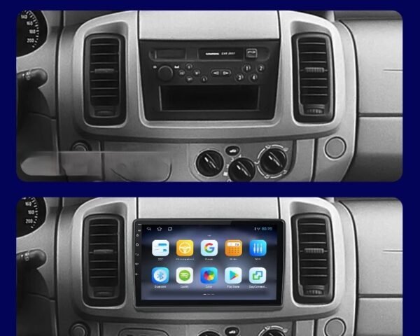 Renault Trafic Android Multimedija 2006-2010 Multimedijos Montavimas | Renault Multimedija | Multimedijos automobiliams | Apple Car Play | Belaidis CarPlay | | Android auto |
