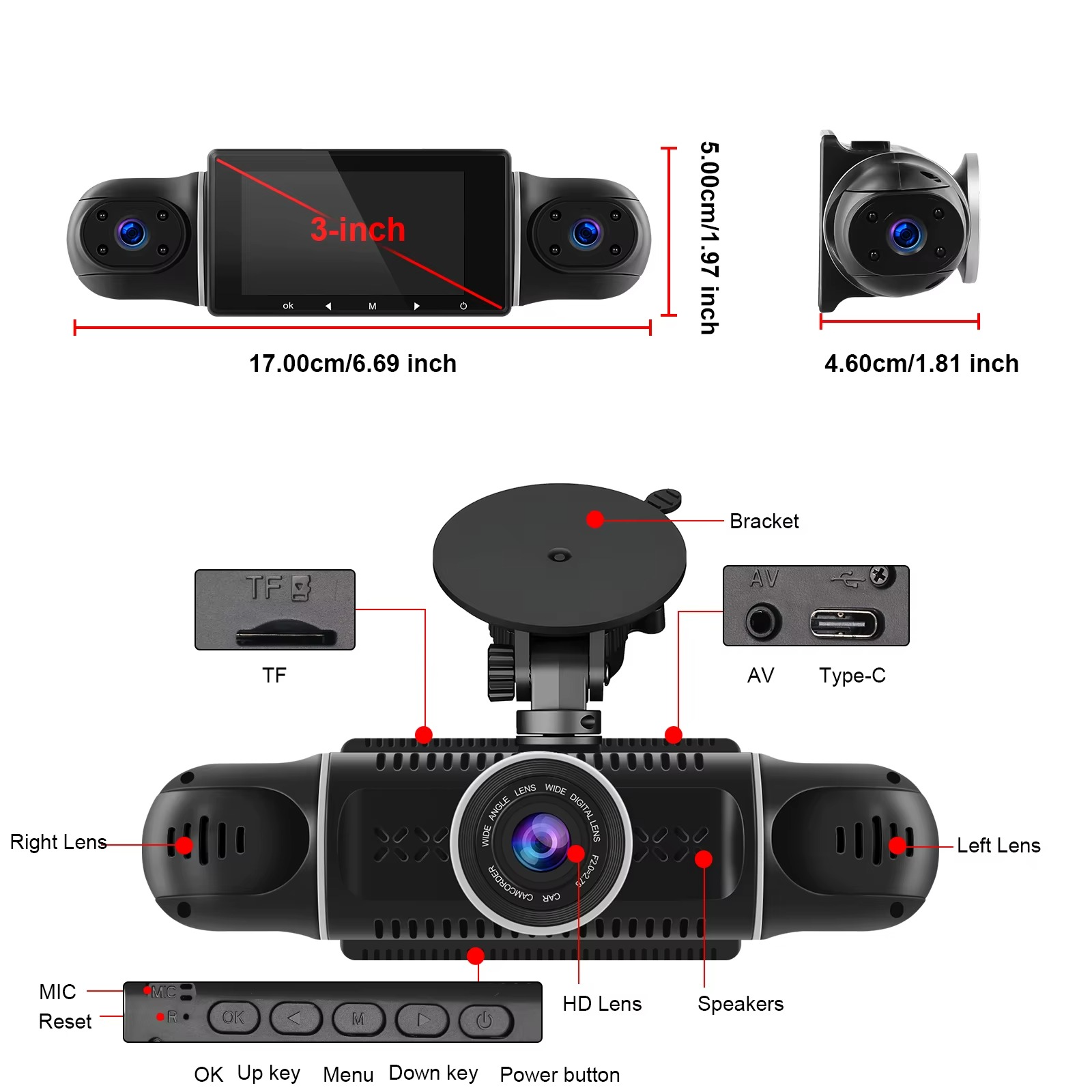 4 Kamerų Vaizdo Registratorius