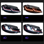 VW Golf 7.5 LED Žibintai