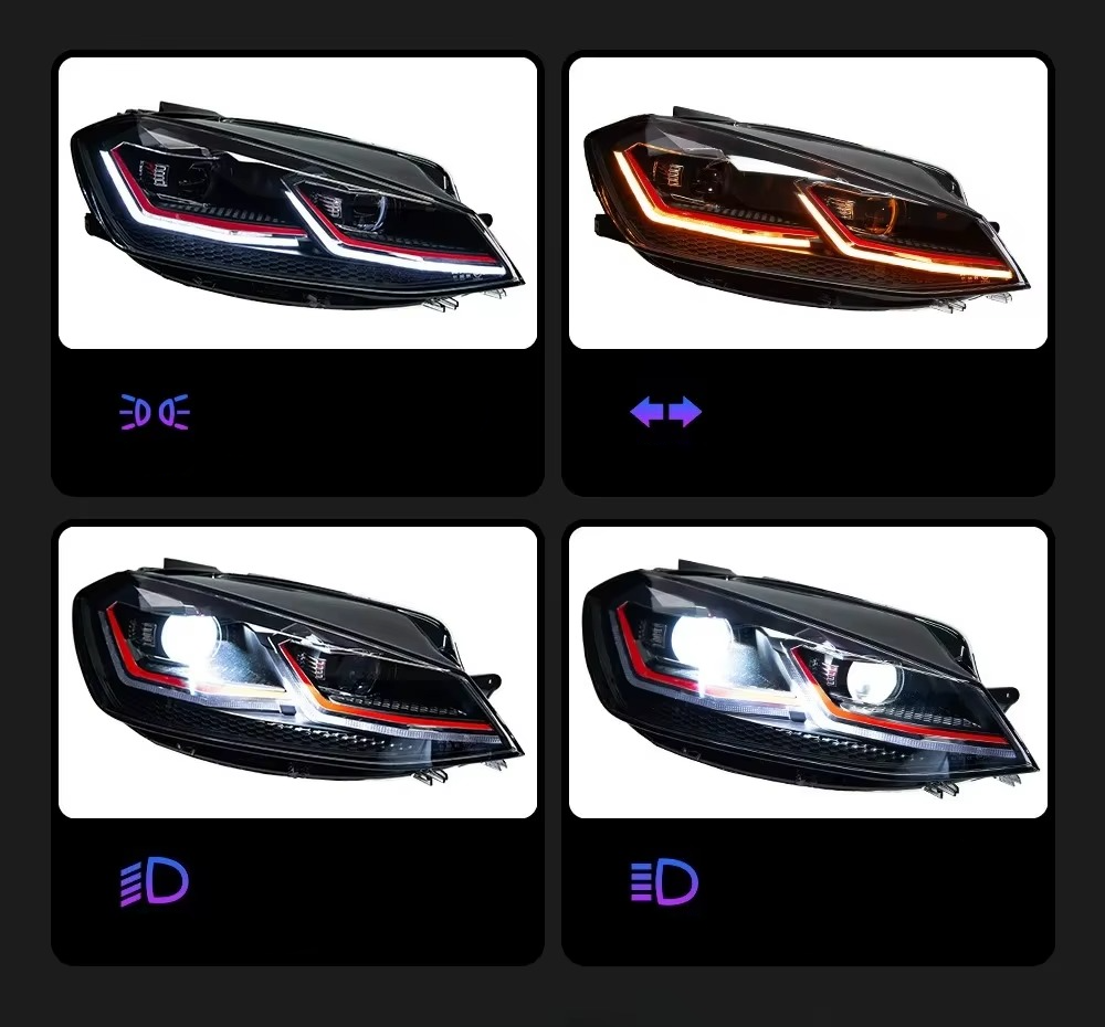 VW Golf 7.5 LED Žibintai