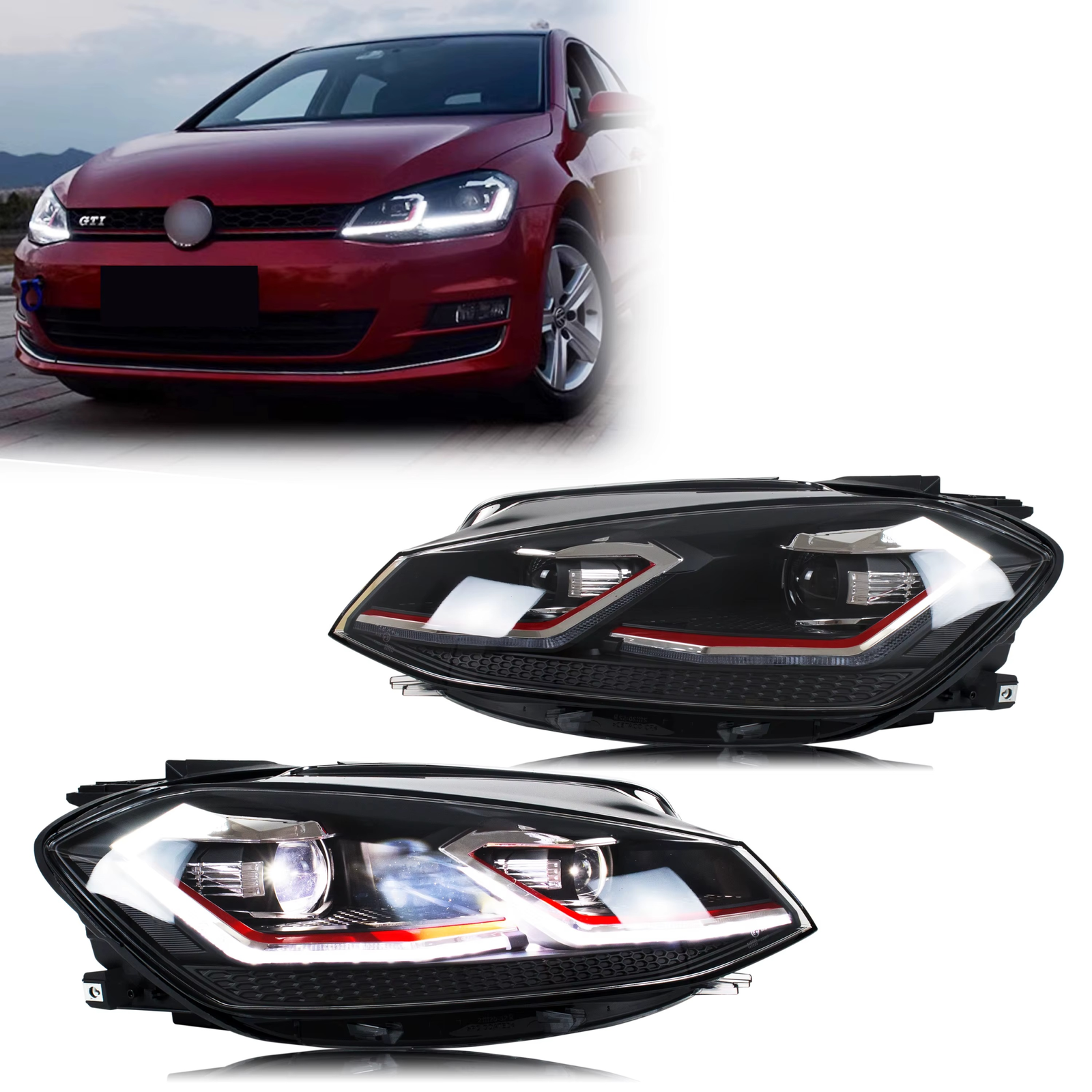 VW Golf MK7.5 LED Žibintai