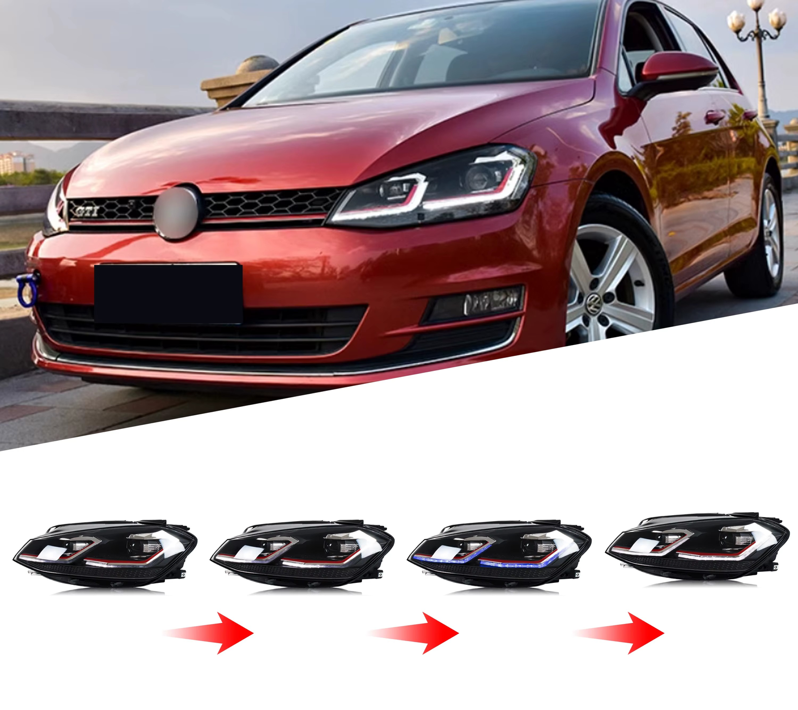 VW Golf MK7.5 LED Žibintai