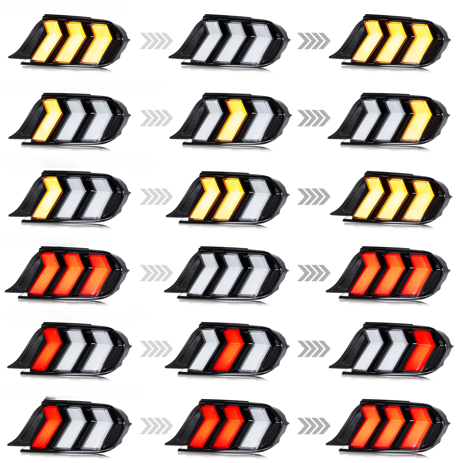 Mustang S550 Galiniai LED Žibintai