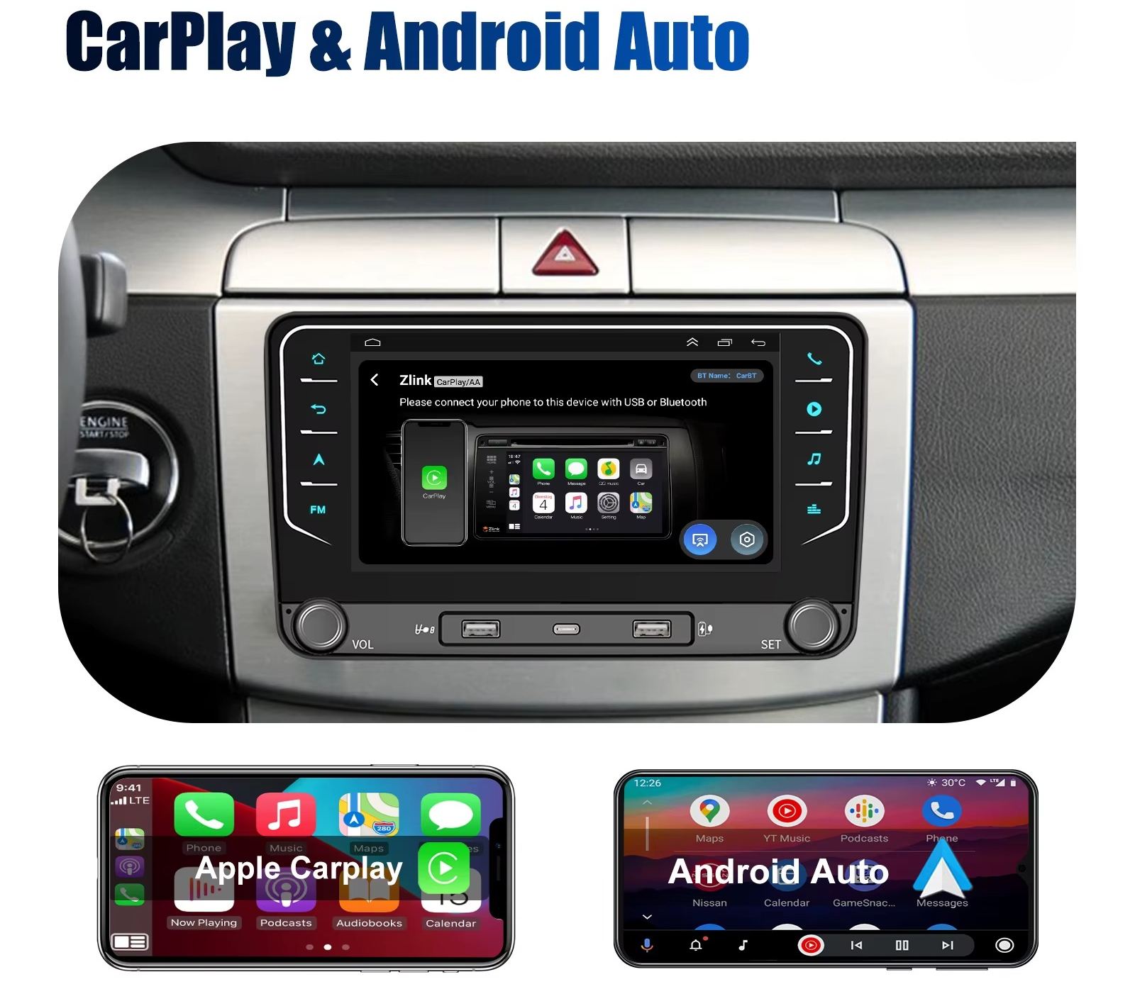 VW Golf 5 Android multimedija