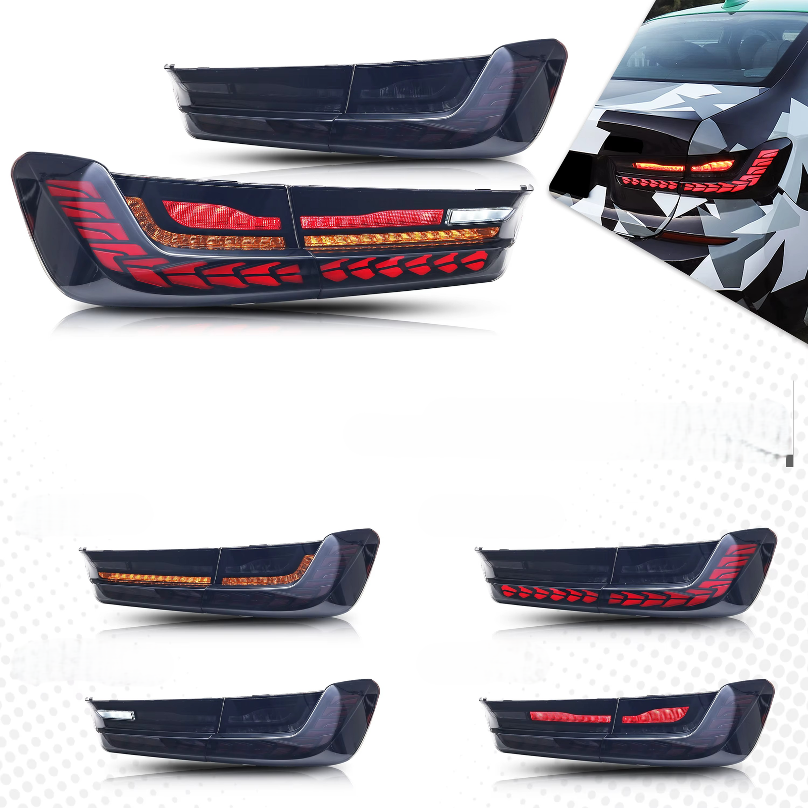 BMW G20 Galiniai LED Žibintai 