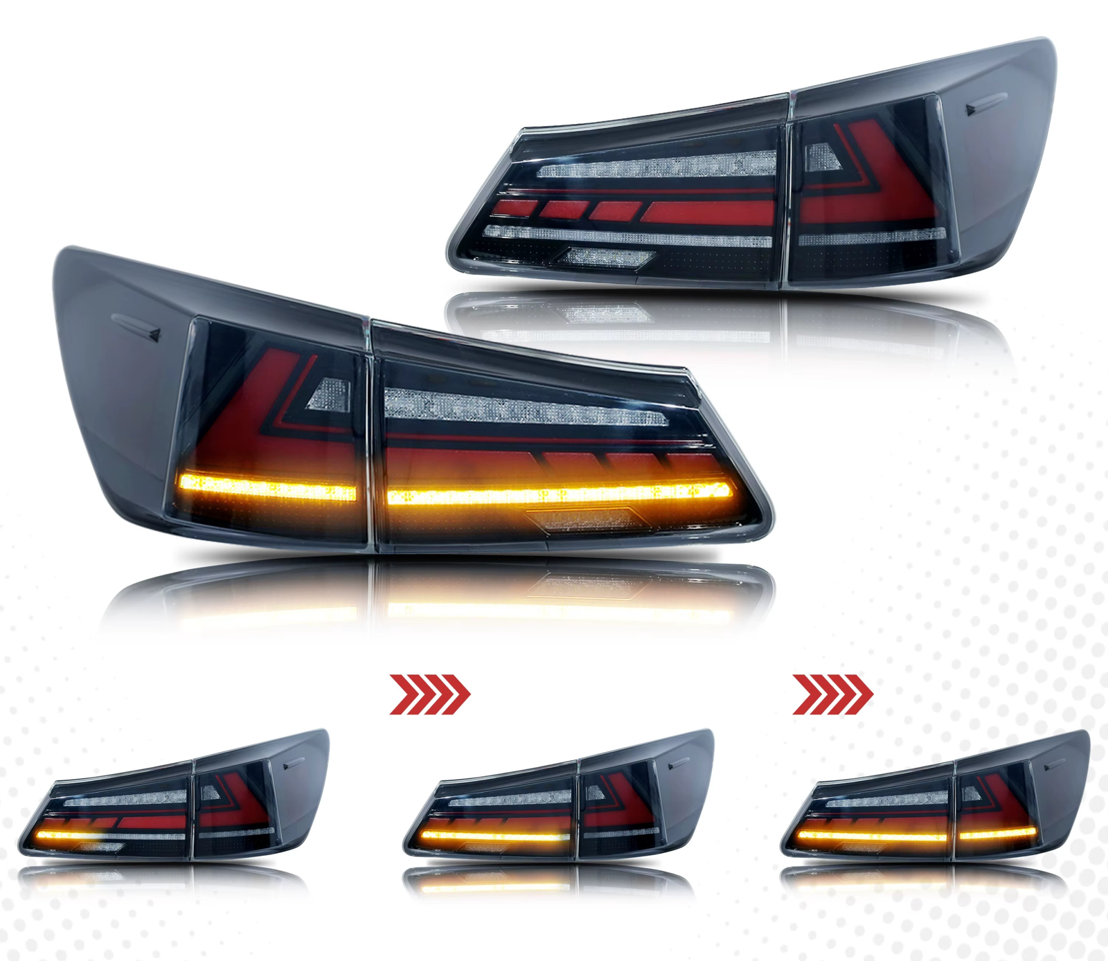 Lexus IS350 Galiniai LED Žibintai