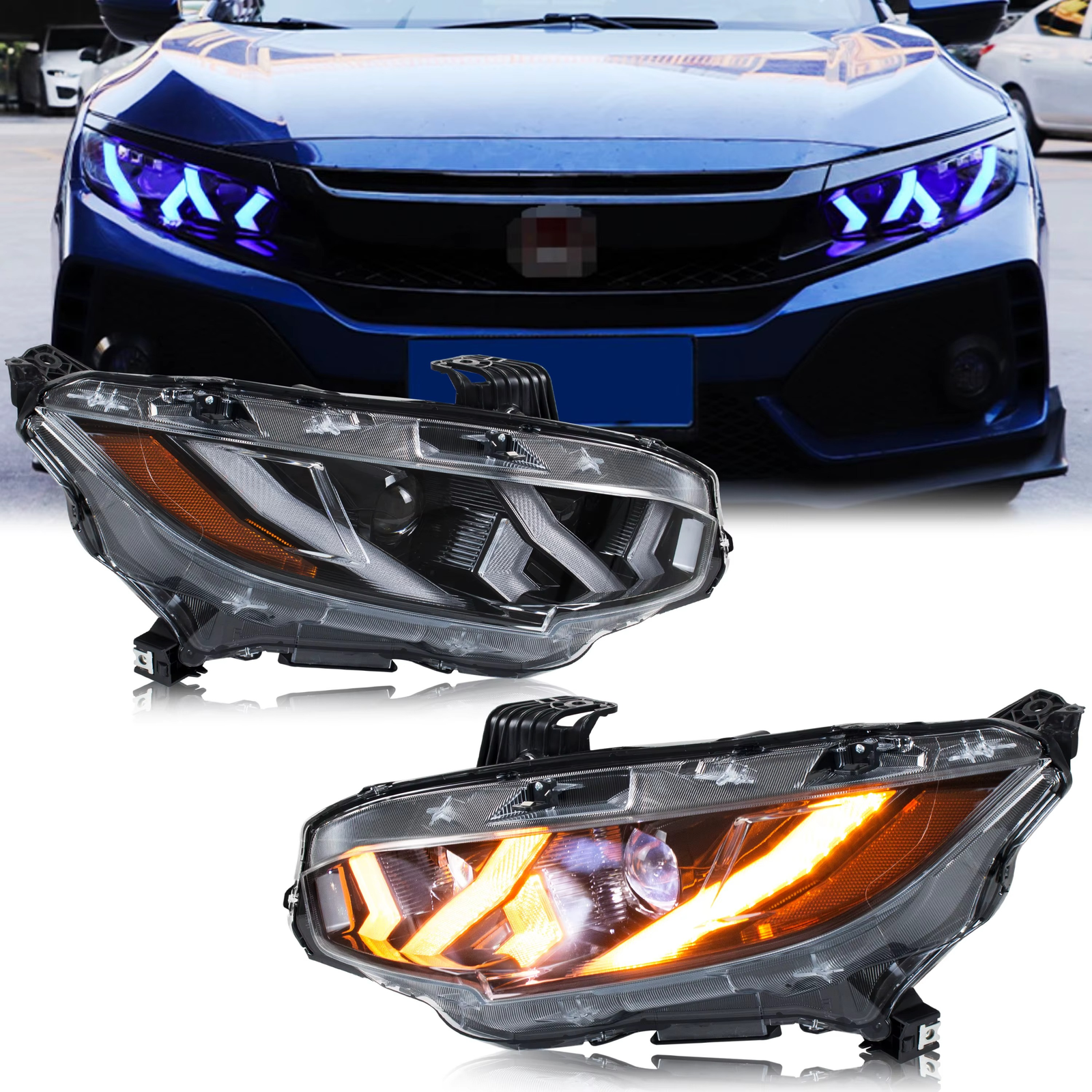 Honda Civic LED Žibintai 