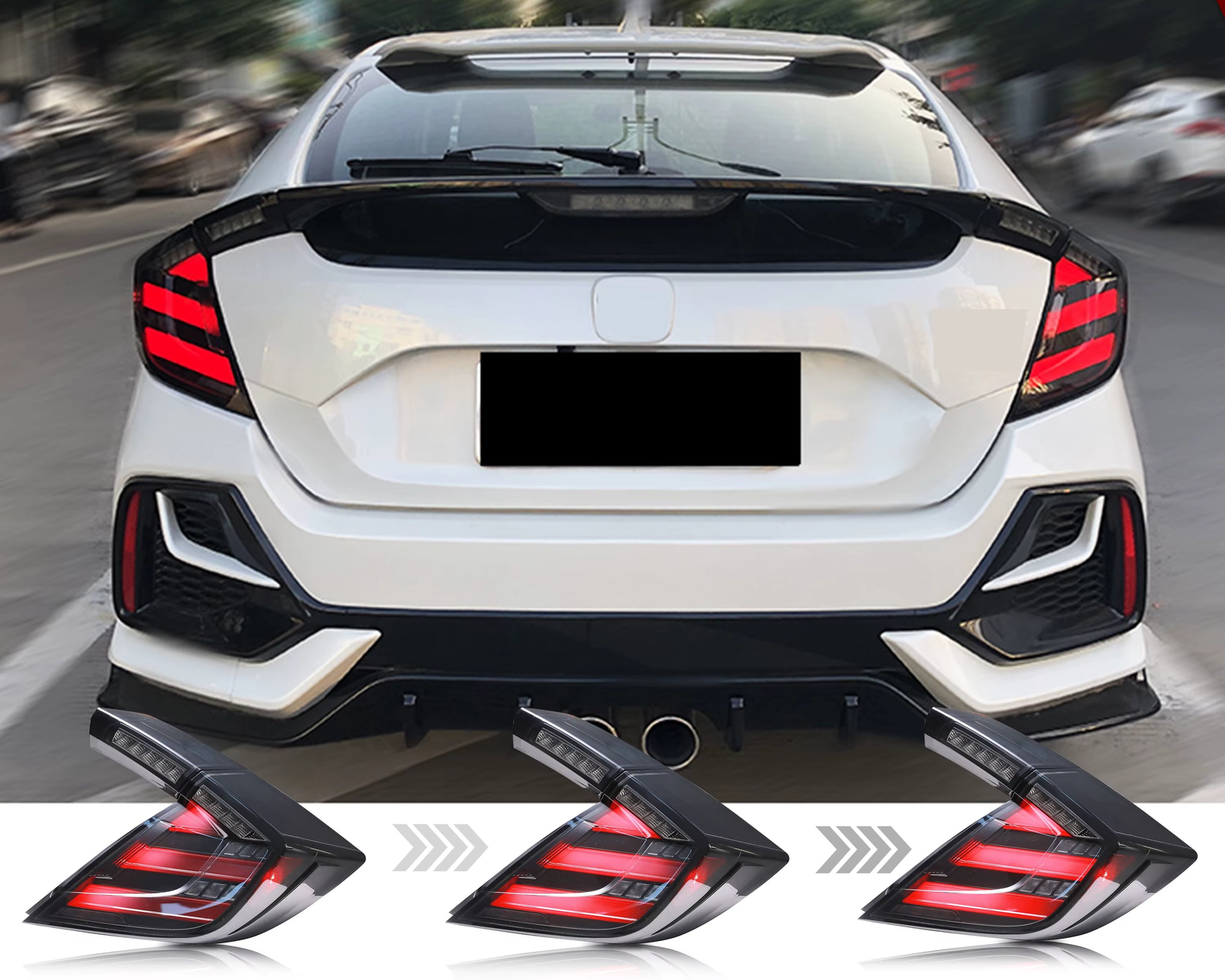 Honda Civic Galiniai LED Žibintai