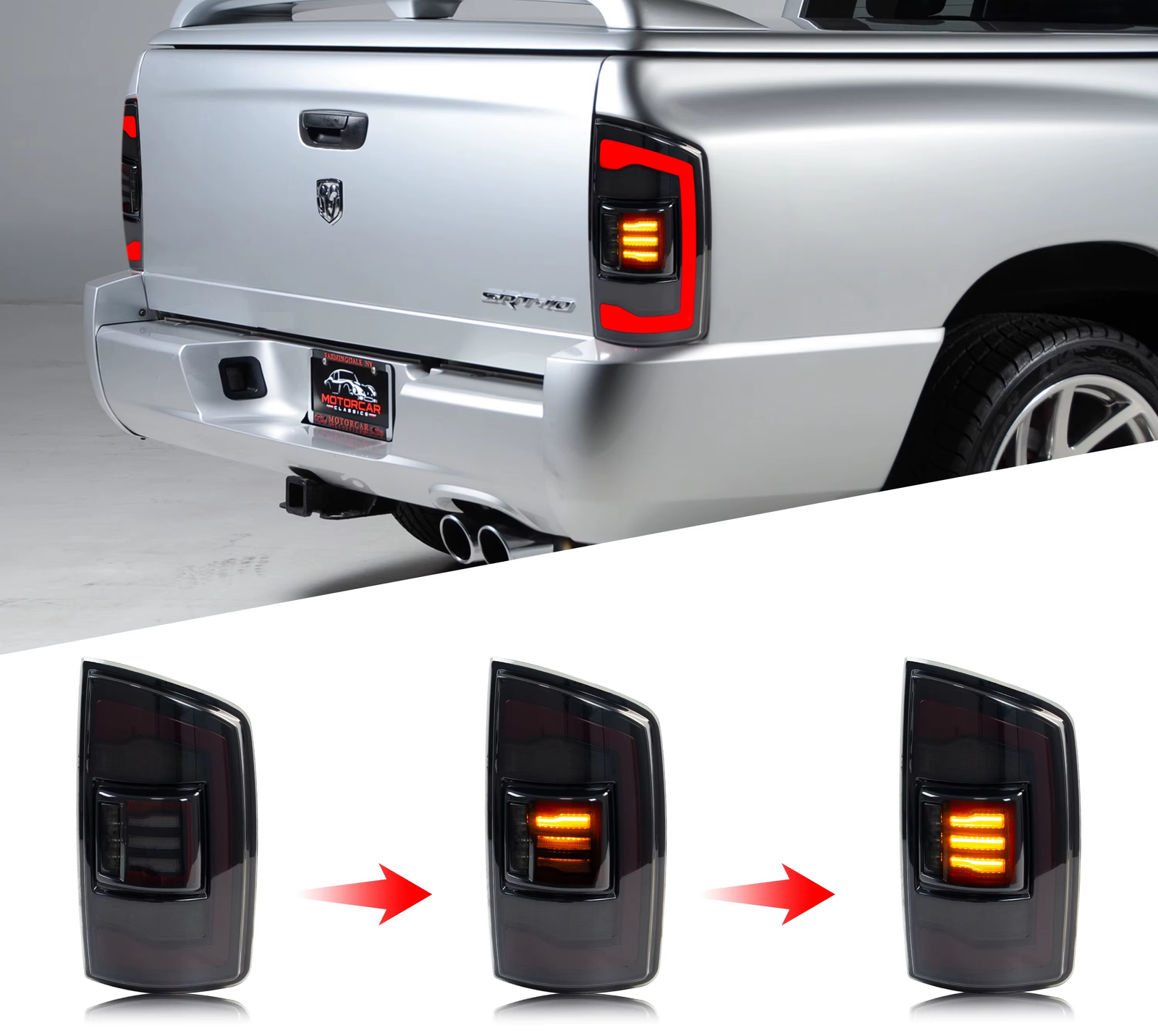 Dodge Ram Galiniai LED Žibintai 
