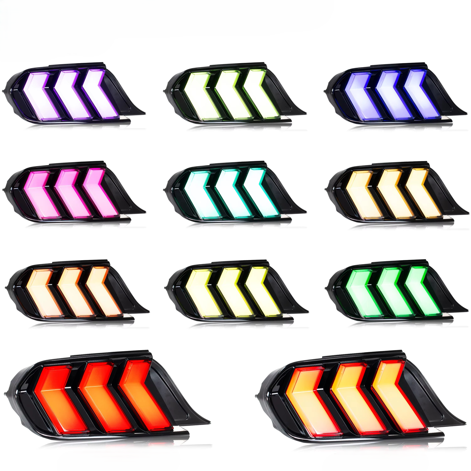 Mustang S550 Galiniai LED Žibintai