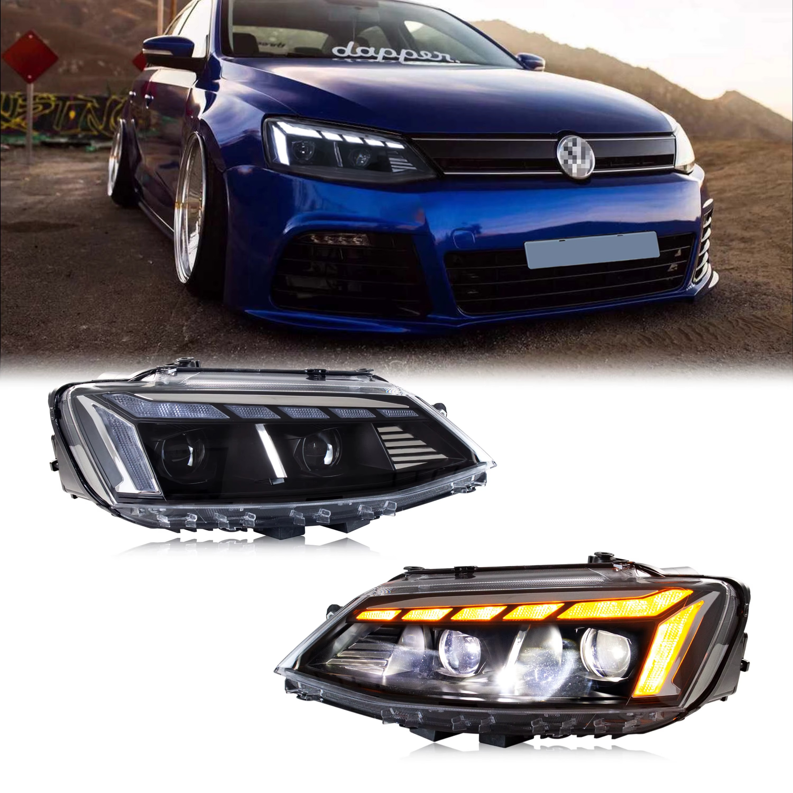 VW Jetta LED Žibintai 