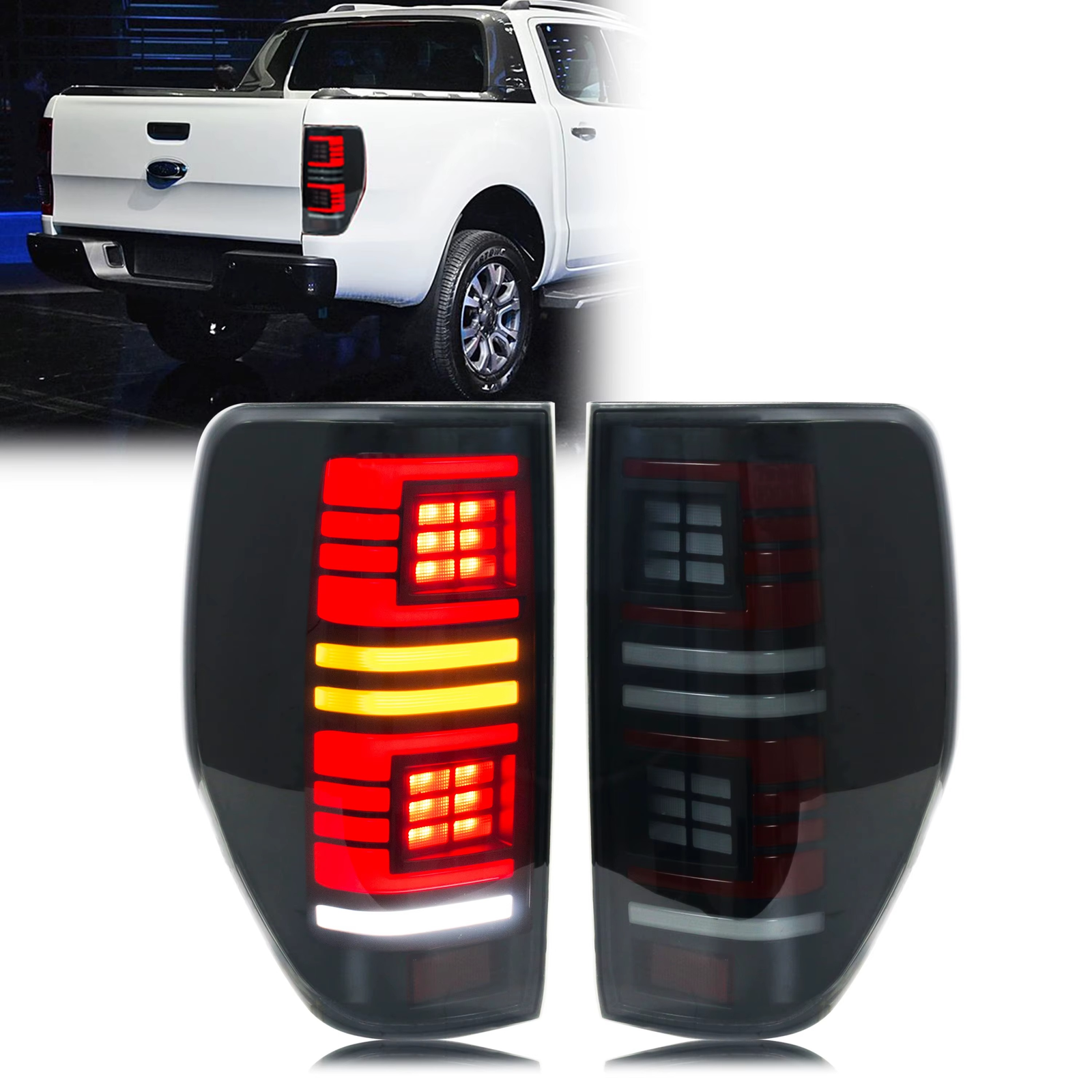 Ford Ranger Galiniai LED Žibintai 