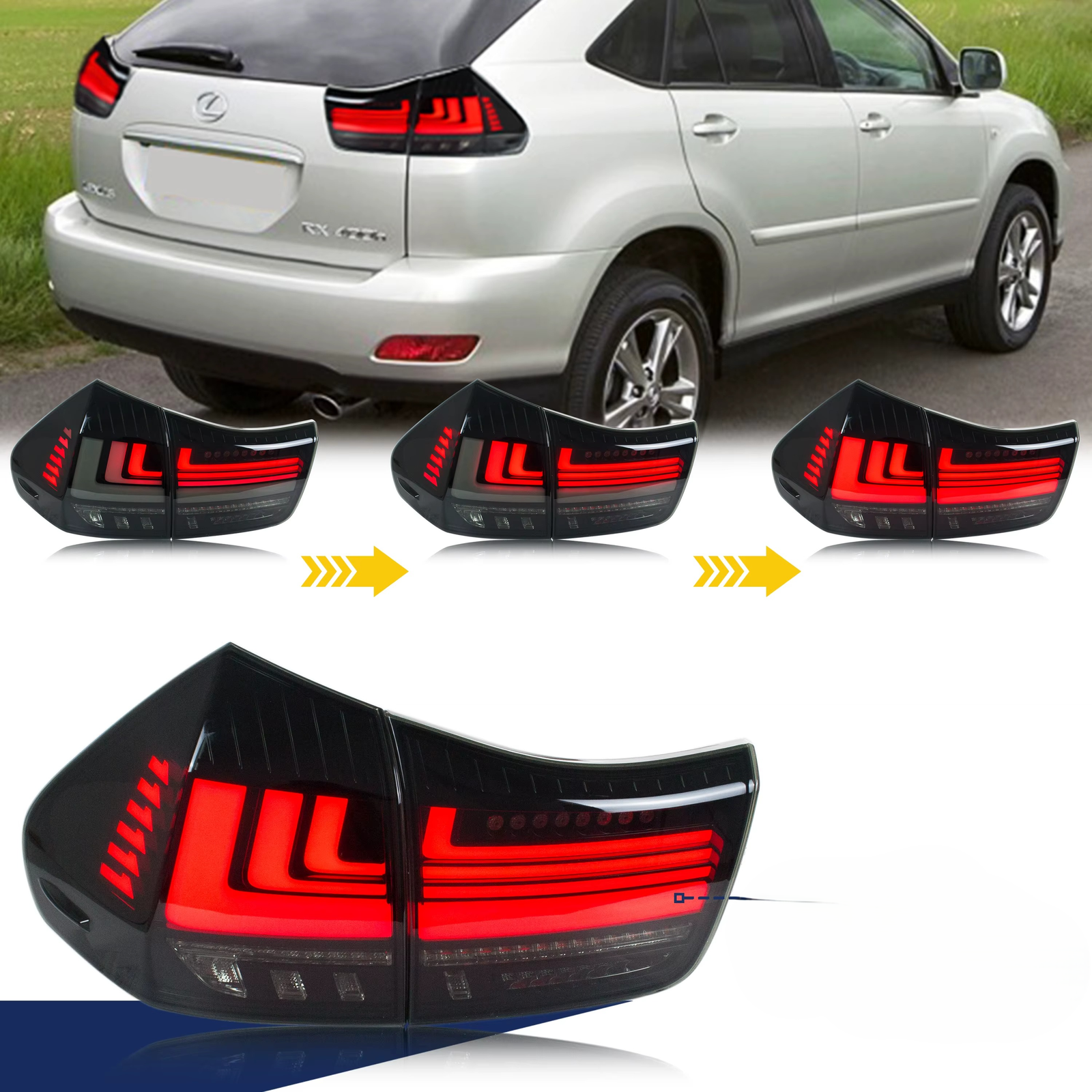 Lexus RX350 Galiniai LED Žibintai 
