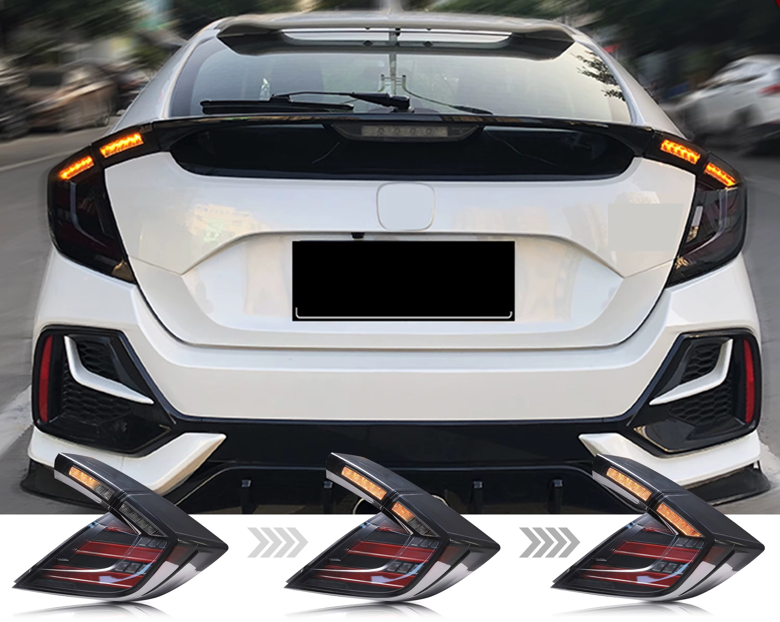 Honda Civic Galiniai LED Žibintai