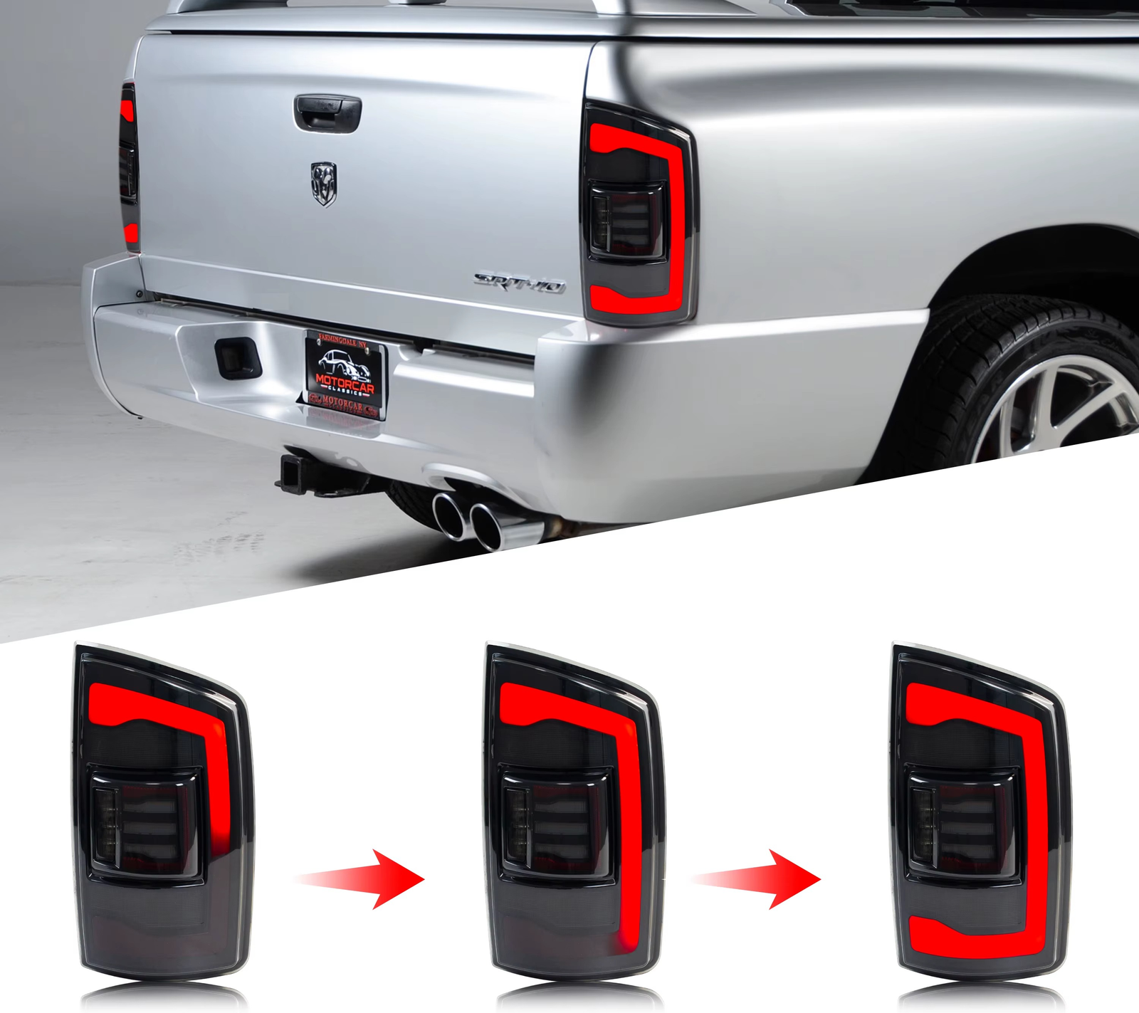 Dodge Ram Galiniai LED Žibintai 