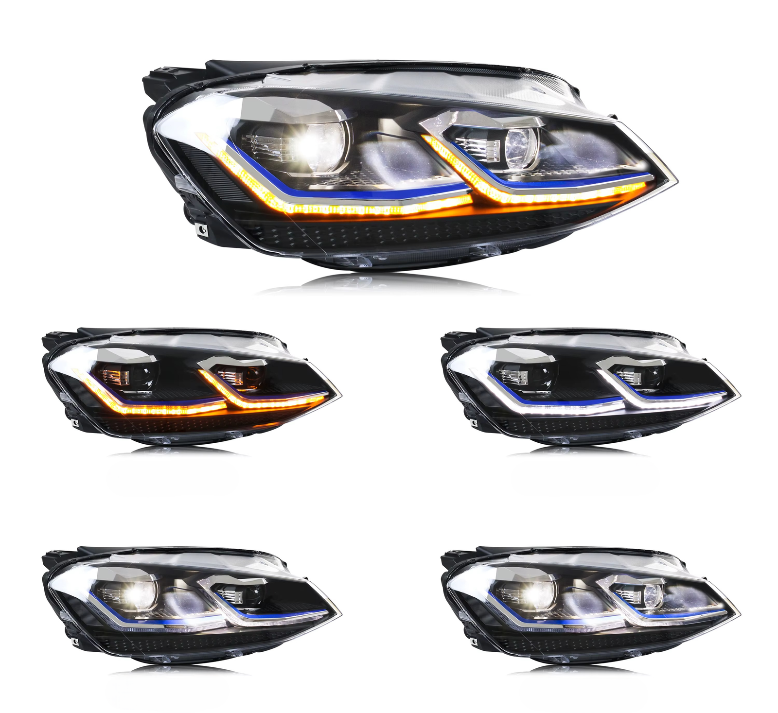 VW Golf 7 LED Žibintai
