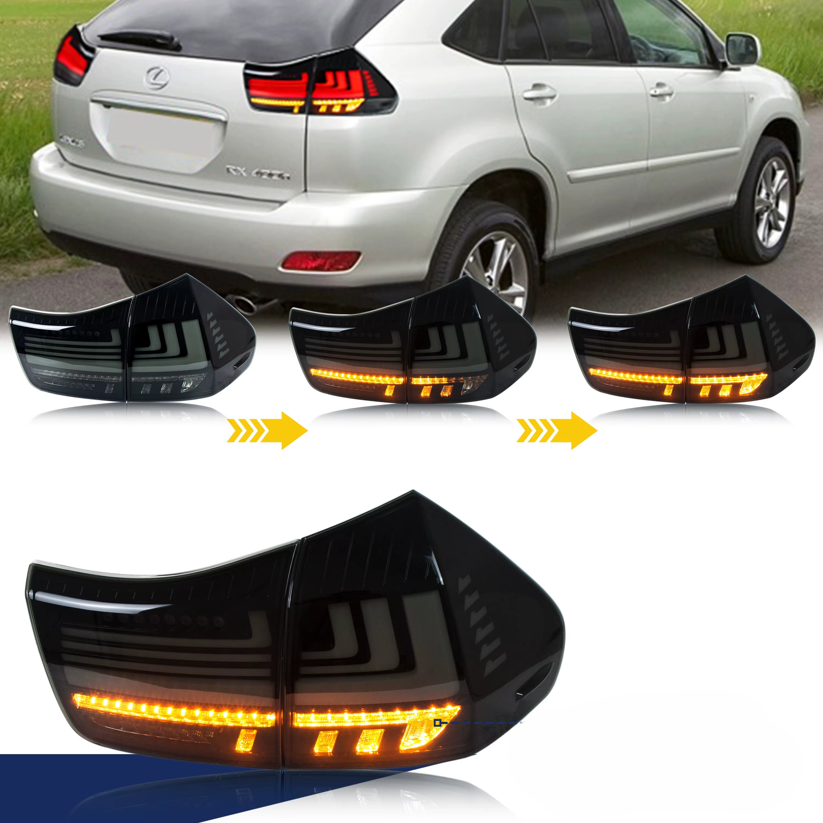 Lexus RX350 Galiniai LED Žibintai 