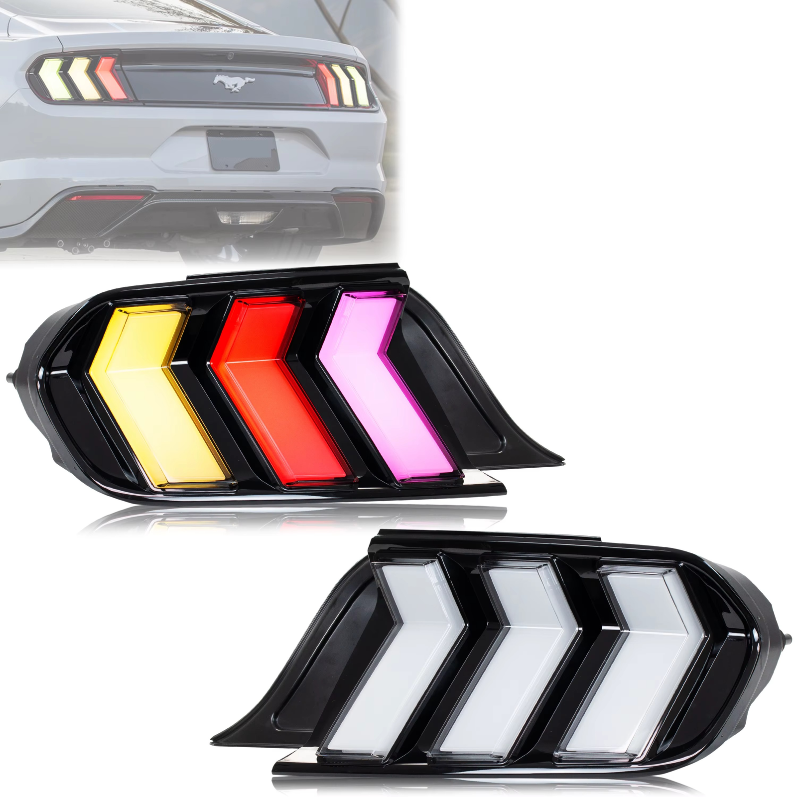 Mustang S550 Galiniai LED Žibintai