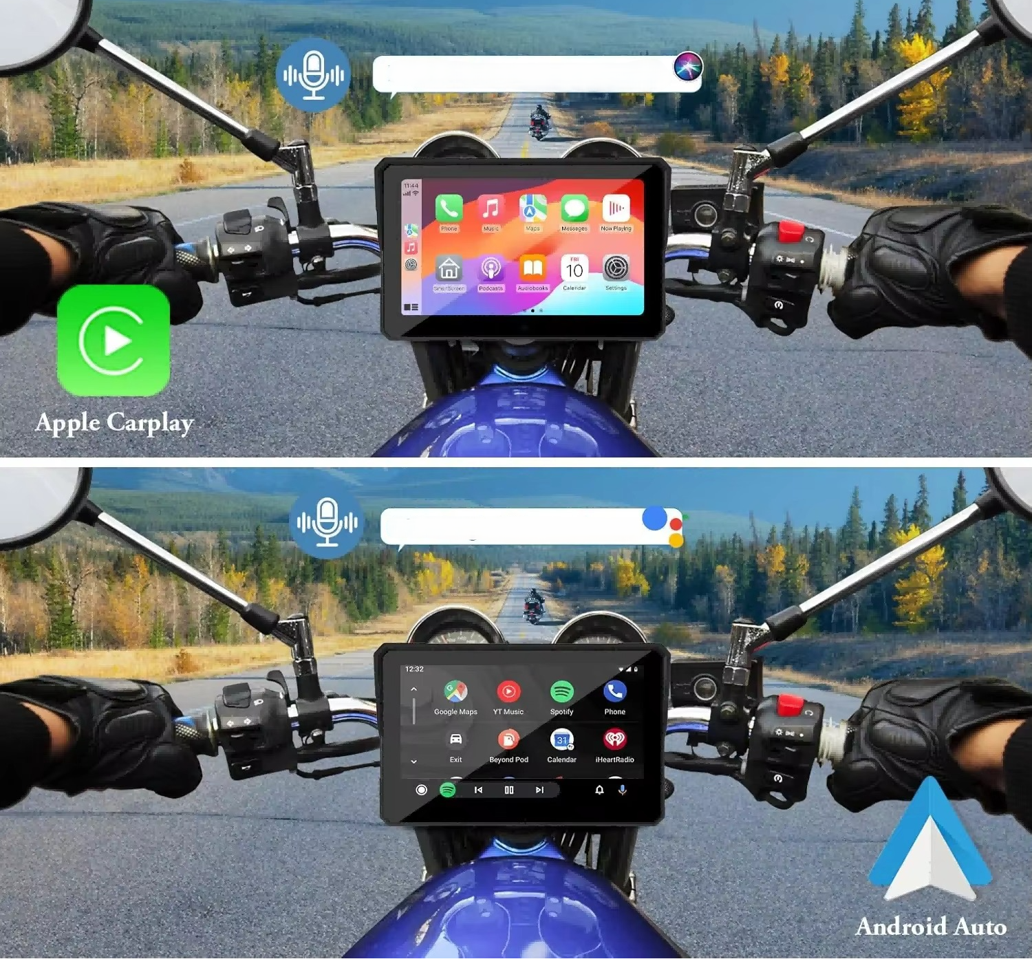 Motociklo CarPlay Ekranas