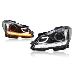Mercedes W204 Priekiniai LED Žibintai