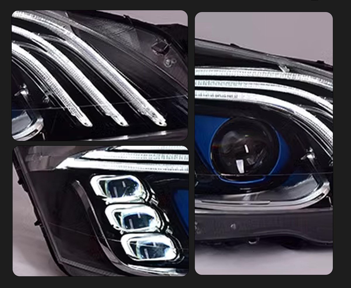 Mercedes W221 Priekiniai LED Žibintai